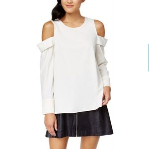 Kensie Cold Shoulder Knit Blouse | Size S